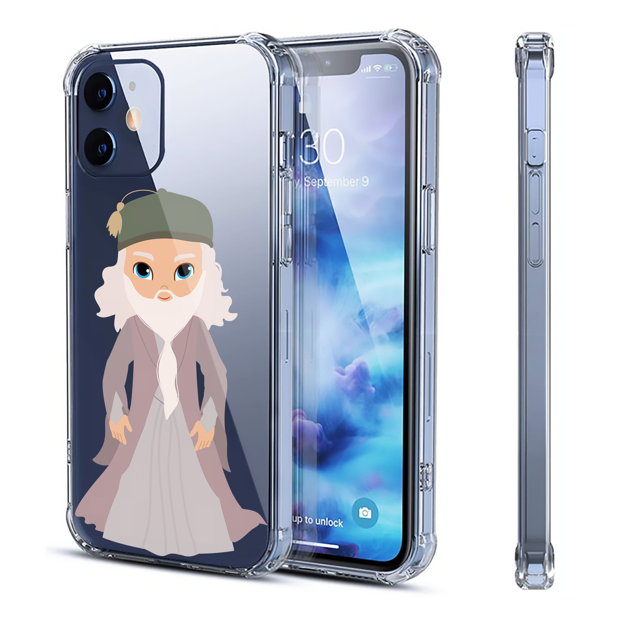 （画像用） Harry Potter ハリー・ポッターシリーズ 【iPhone 12シリーズ対応】透明スマホケース（クリアソフトケース）
